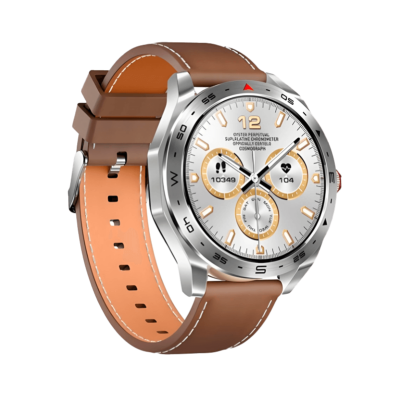 Alano Power's Education Technology page photo a men's sports watch with a tan leather band.